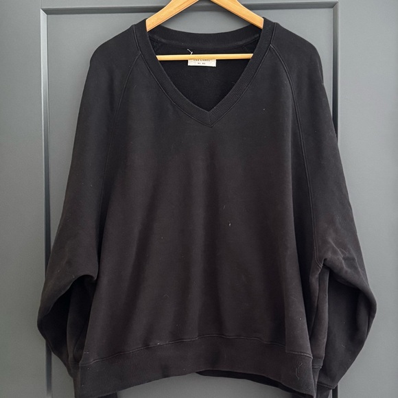 Brunette The Label Sweaters - Brunette The Label Black V-Neck Sweater
